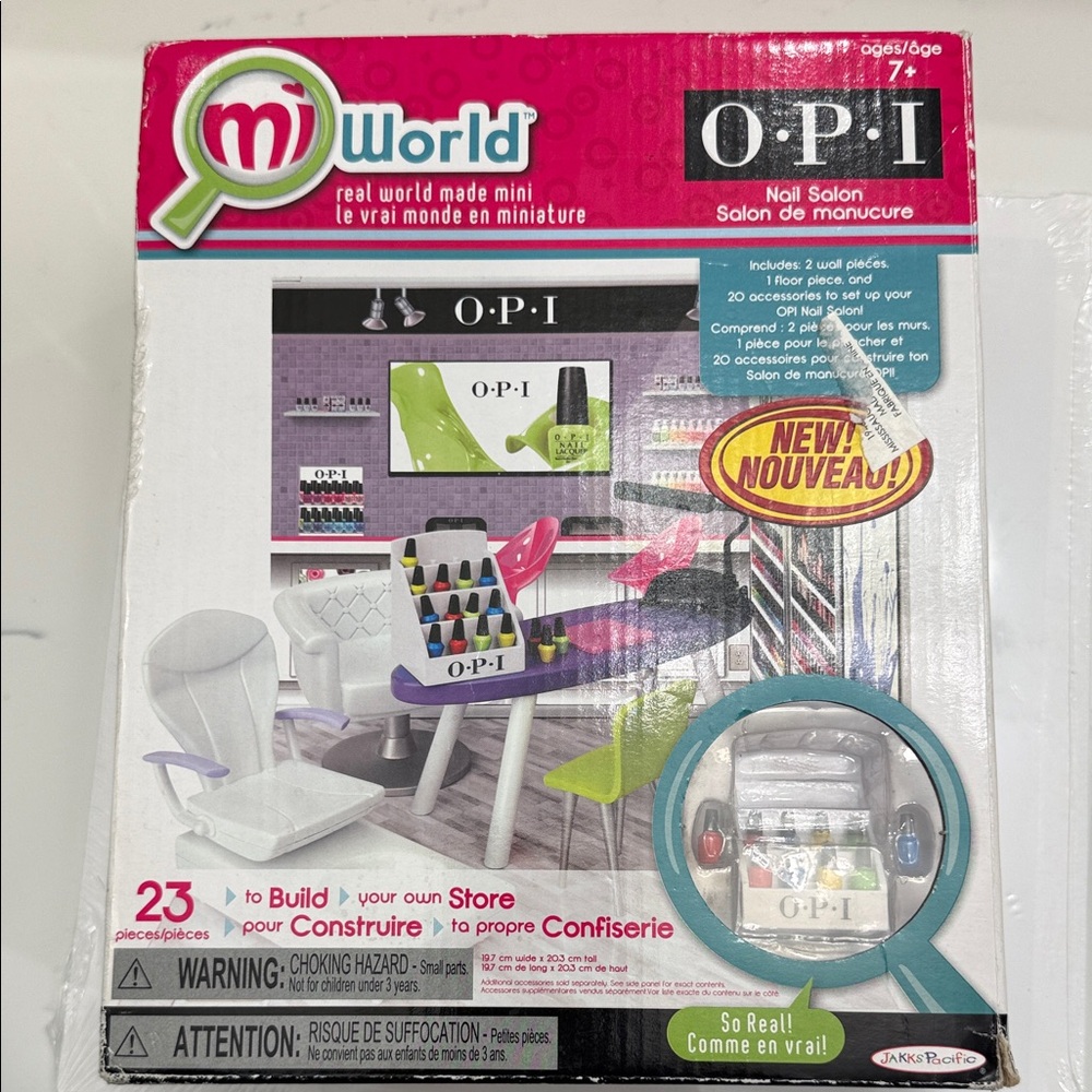 OPI Mini Nail Salon Playset with Colorful Polishes